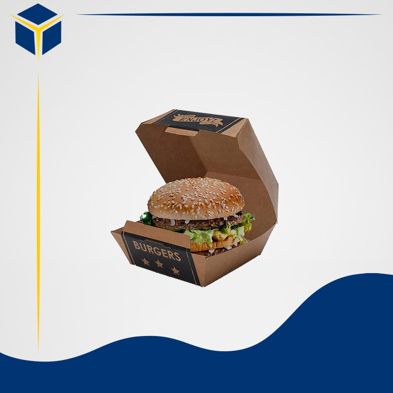 Custom Made Burger Boxes | Cardboard Printed Burger Packaging Boxes