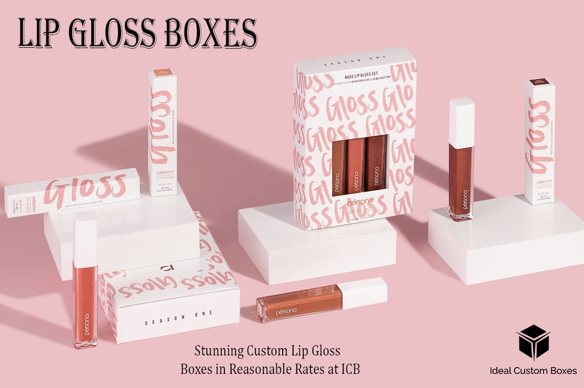 Stunning Custom Lip Gloss Boxes in Reasonable Rates at ICB