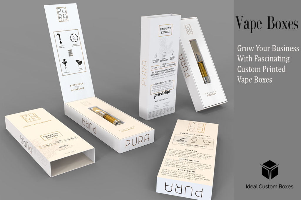 Grow Your Business With Fascinating Custom Printed Vape Boxes