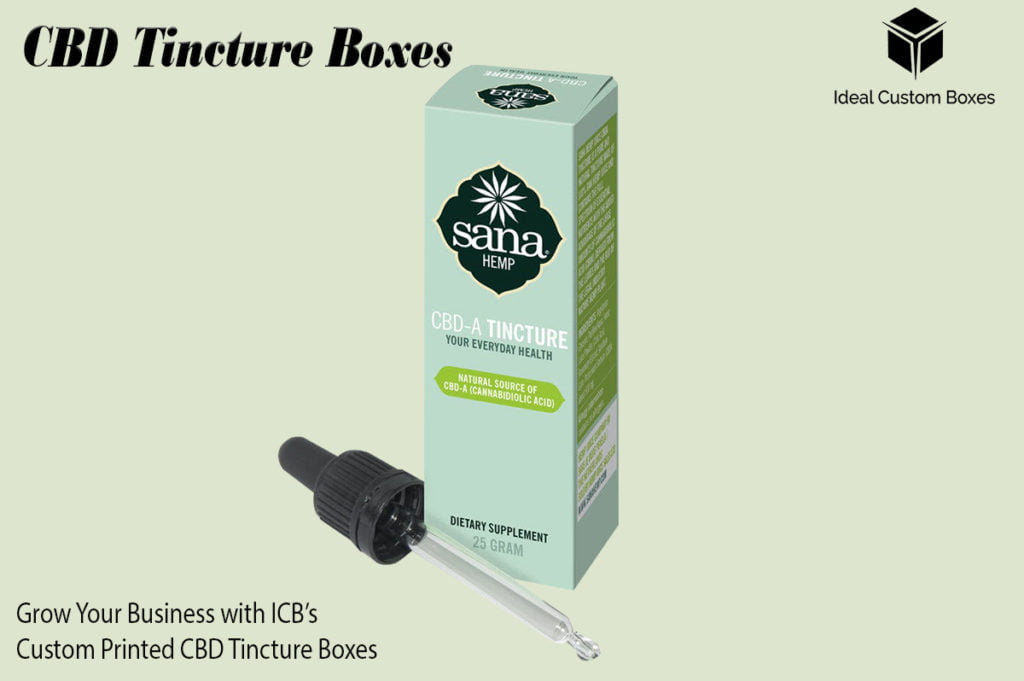 Grow Your Business with ICB’s Custom Printed CBD Tincture Boxes