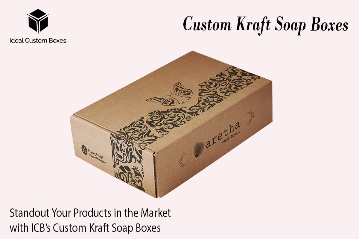 Standout Your Products in Market with ICB’s Custom Kraft Soap Boxes