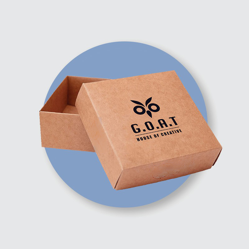 Kraft box with logo