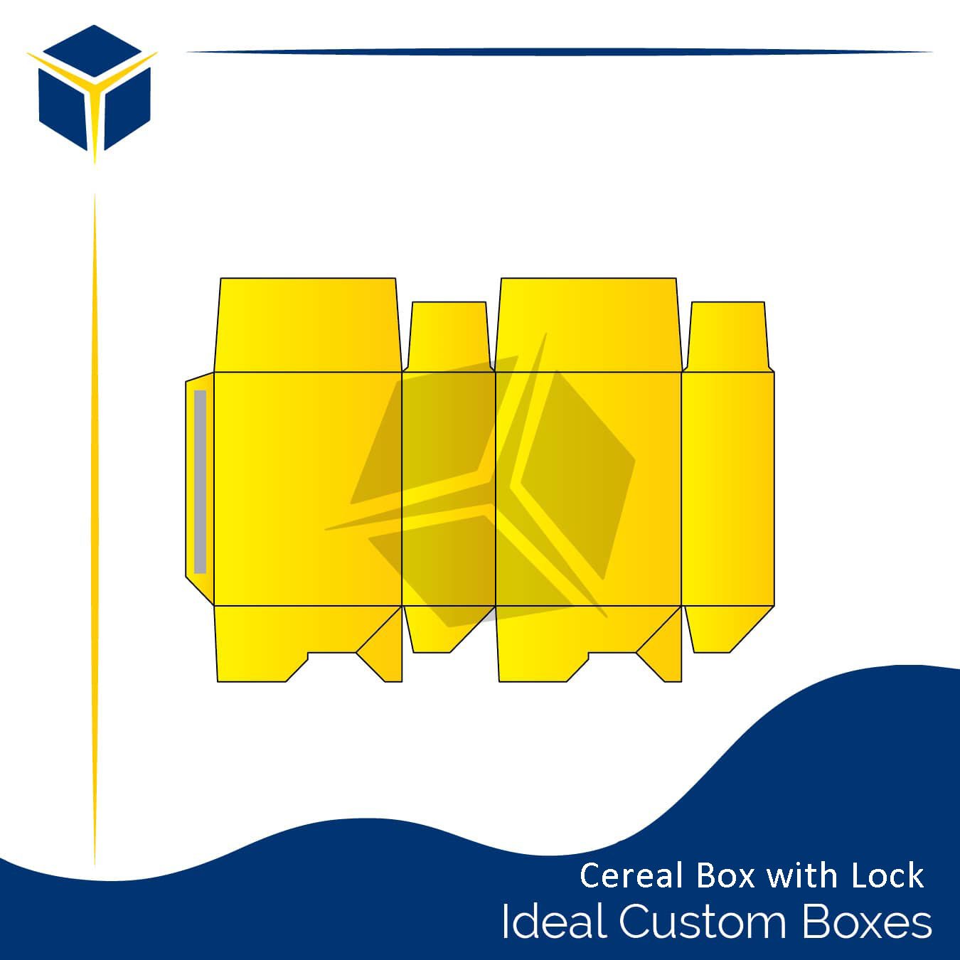 cereal packaging with lock