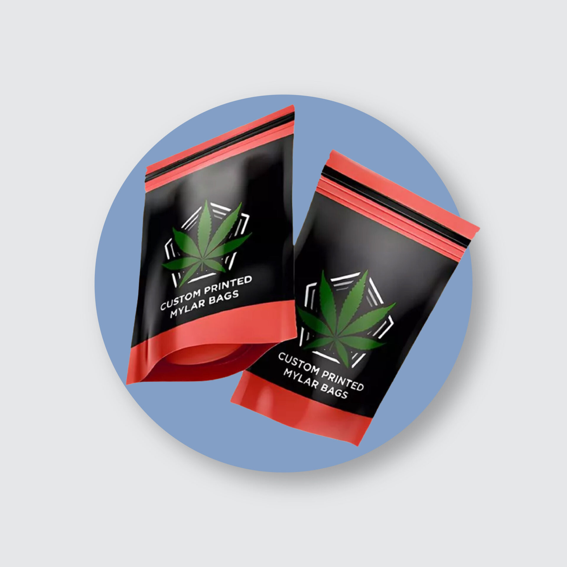 Custom Weed Mylar Bags by Ideal Custom Boxes