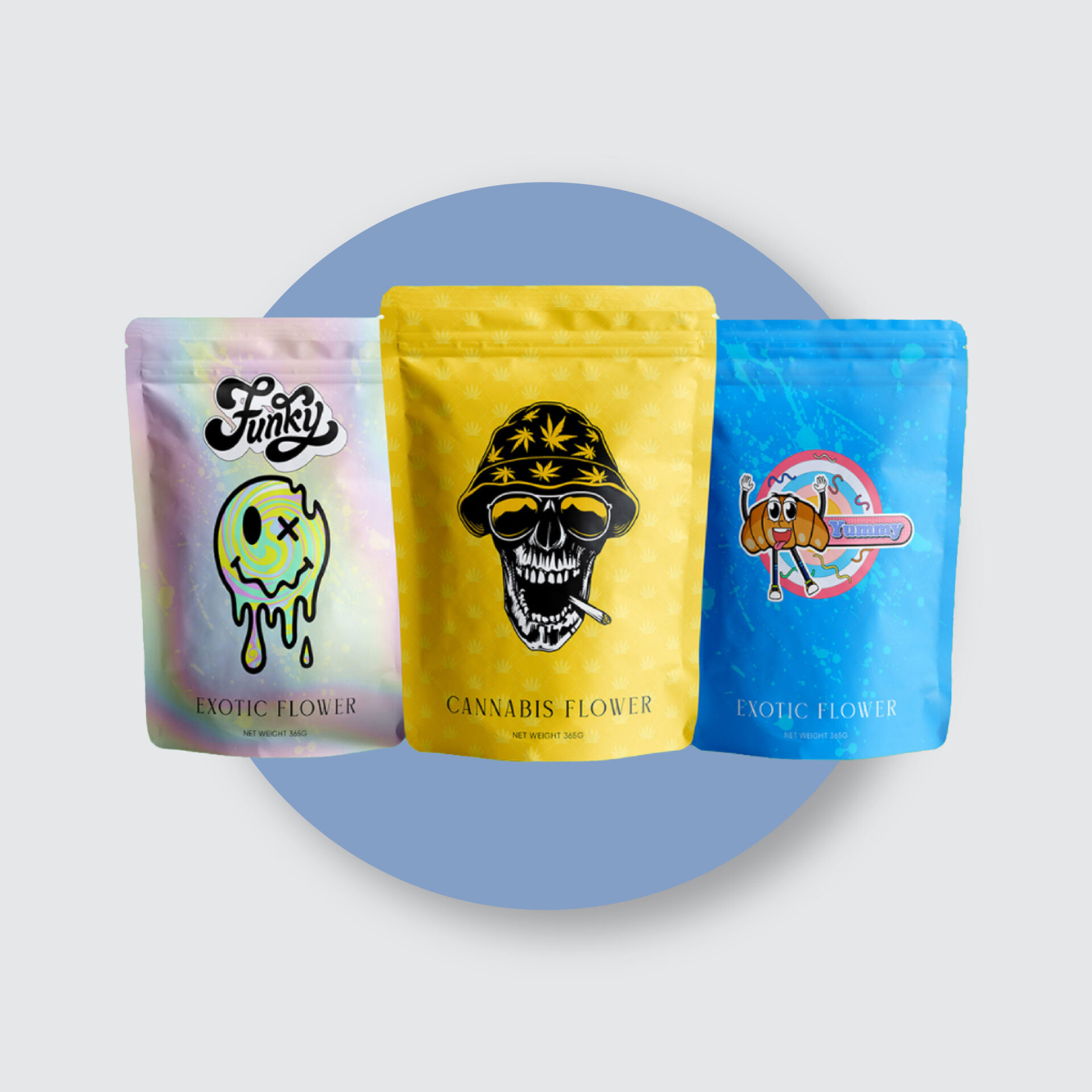 Custom Weed Mylar Bags by Ideal Custom Boxes