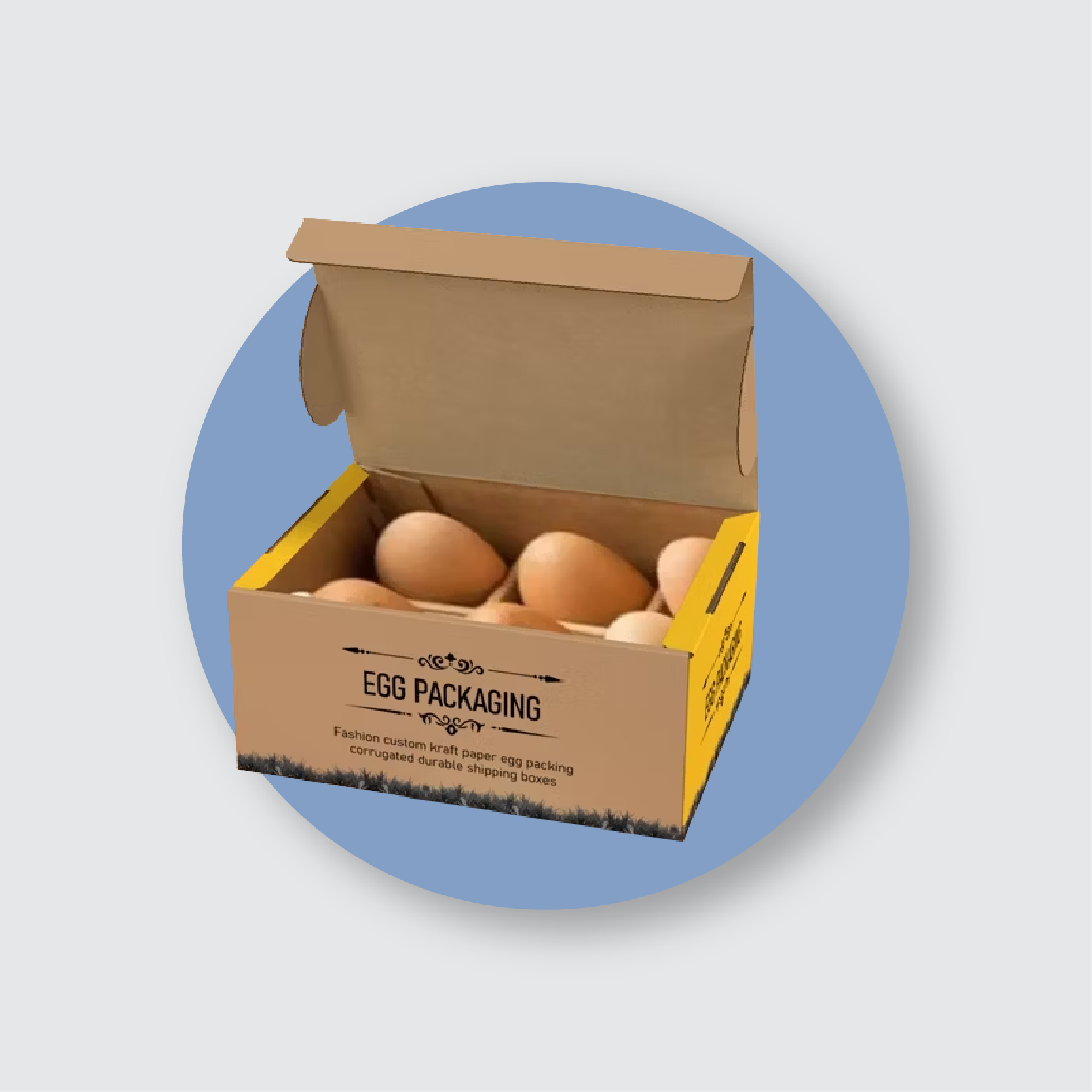 Custom egg cartons by Ideal Custom Boxes