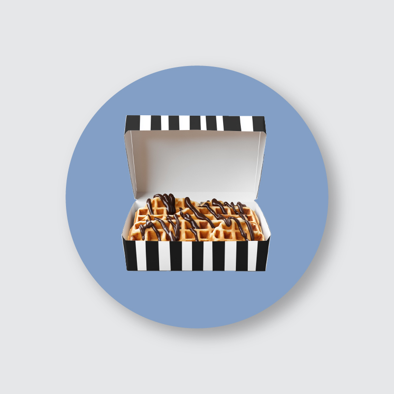 Custom Waffle Boxes by Ideal Custom Boxes