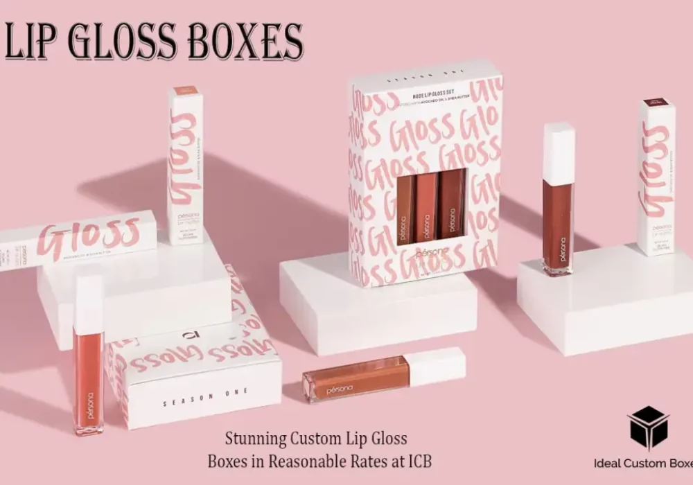 Stunning Custom Lip Gloss Boxes in Reasonable Rates at ICB